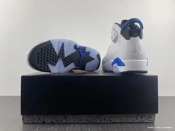 Cheap Husky Jordan Sport (2014) Air 6 Blue Retro 384664-107 0409